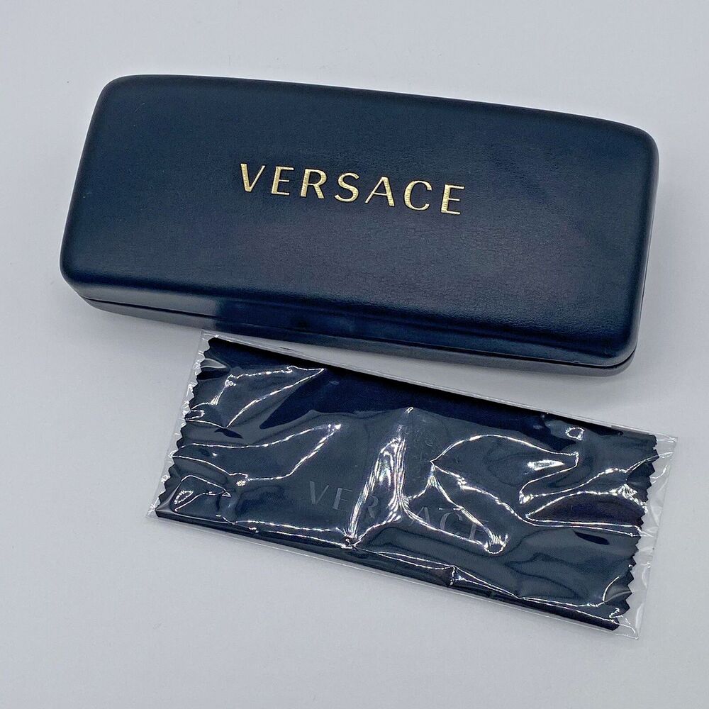 Versace Black Gold Hard Cover Eyeglasses Sunglasses Case Only